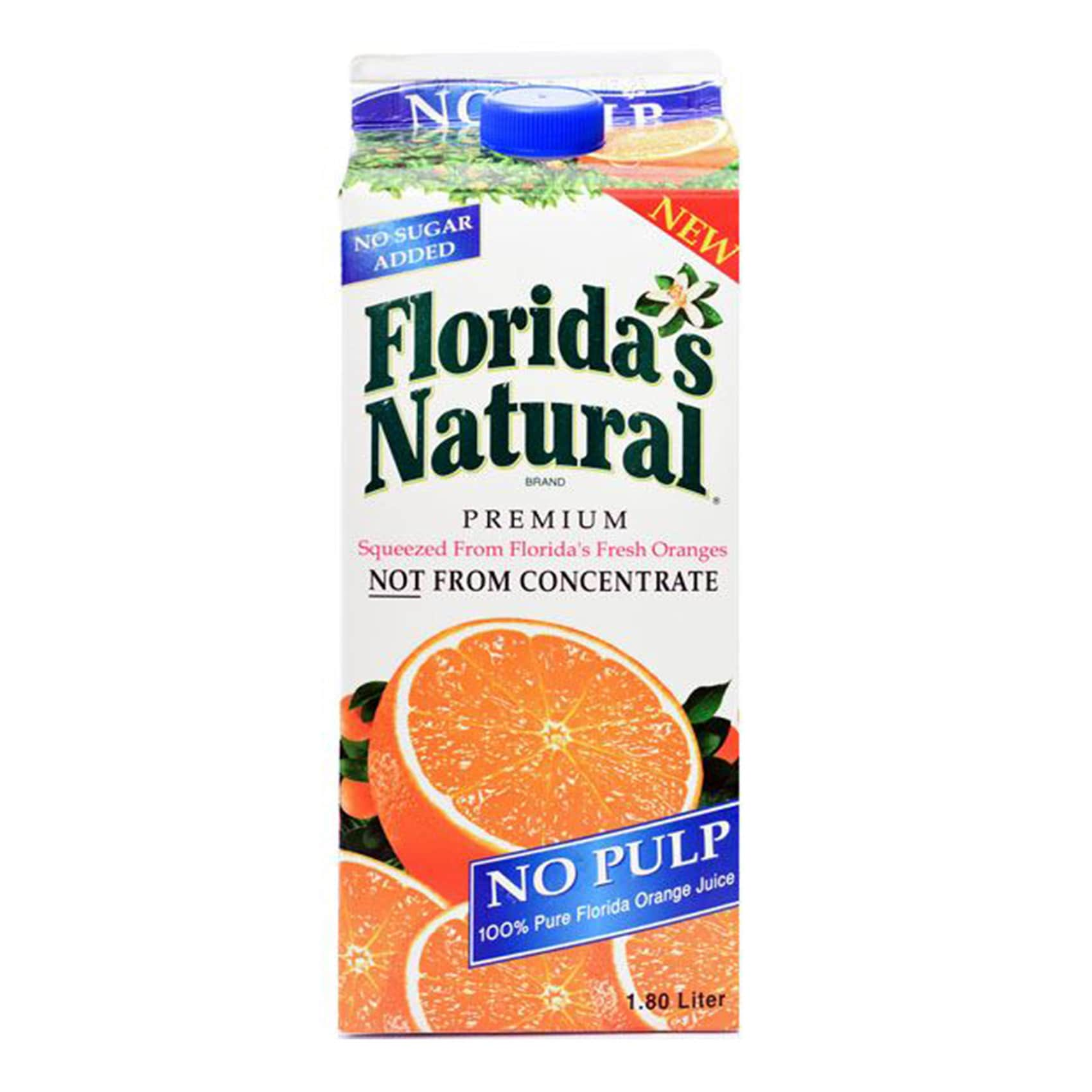 Buy Florida S Natural Premium Orange Juice No Pulp 1 8l Online Shop Beverages On Carrefour Uae