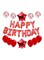 Olliwon 25-Piece Happy Birthday Party Balloon Set 16inch
