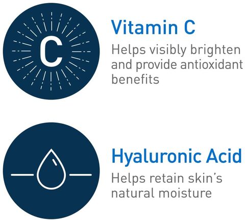 Cerave Vitamin C Serum With Hyaluronic Acid, Skin Brightening Serum For Face With 10% Pure Vitamin C, Fragrance Free, 1 Fl. Oz