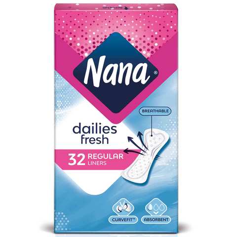 Nana Pantyliners Regular 32 Pads