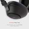 Porodo Bluetooth Headphones, Noise Cancelling Soundtec Deep Sound Pure Bass Wireless Over-Ear Headphones (Black)