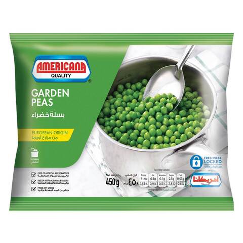 Buy Americana Frozen Garden Peas 450g- European Origin in Saudi Arabia