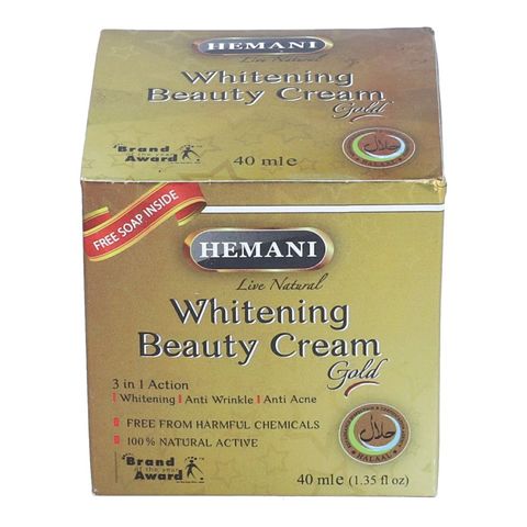 Buy Hemani Whitening Beauty Cream Gold 40ml