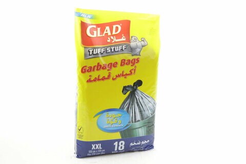 glad garbage bags xl 80x104cm fits 170 litre bins x18