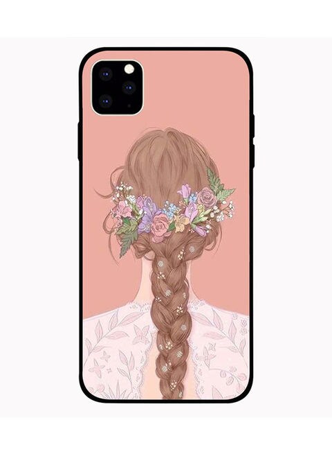 Theodor - Protective Case Cover For Apple iPhone 11 Pro Max Girl Backside View