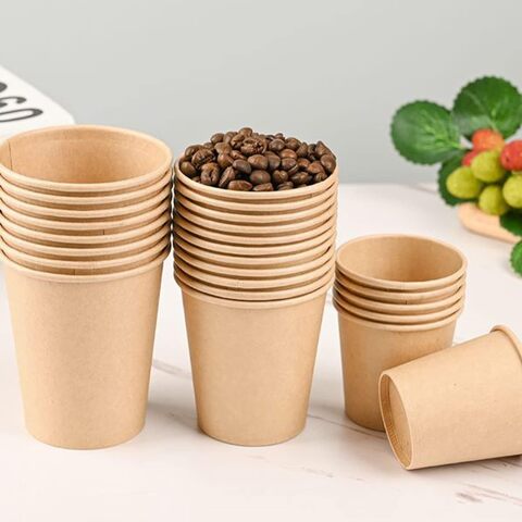 Kraft paper best sale cups