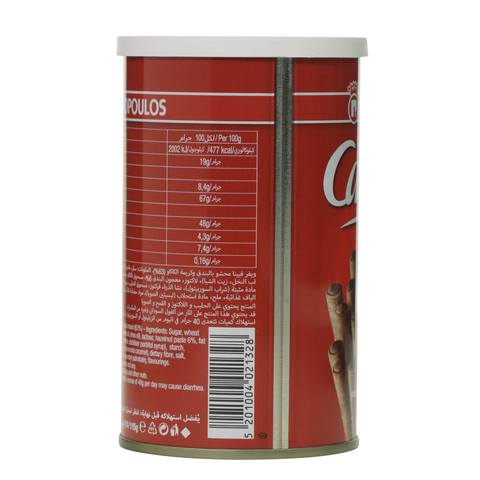 Papadopoulos Caprice Cocoa Hazelnut Wafer Roll 115g