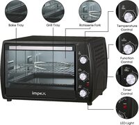 Impex OV 2902 1800W 45 Litre Oven Toaster Grill (OTG) With Convection And Rotisserie Function 100-250 Temperature Setting, Black