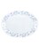 Delcasa Ergonomic Design Quarter Plate White/Blue/Black 190millimeter