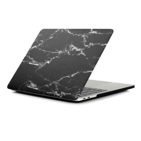 Ozone - Case for MacBook Air 13.3 inch A1932 (2018/2019) / Air 13.3 inch with Retina Display Soft Touch Hard Plastic MacBook Cover - Black Marble Texture
