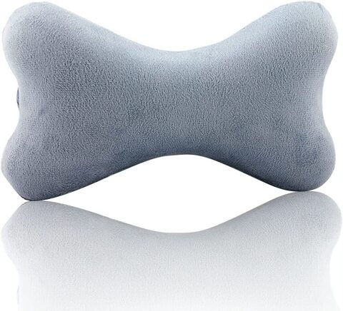 Bone Shaped Car Neck Pillow, Memory Foam, Head Rest Support Travel Office Cushion (Assorted colors)