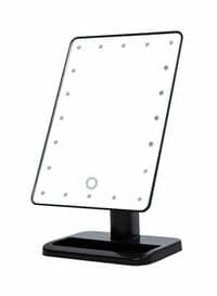 Makeup Mirror With 20 LED Light Black