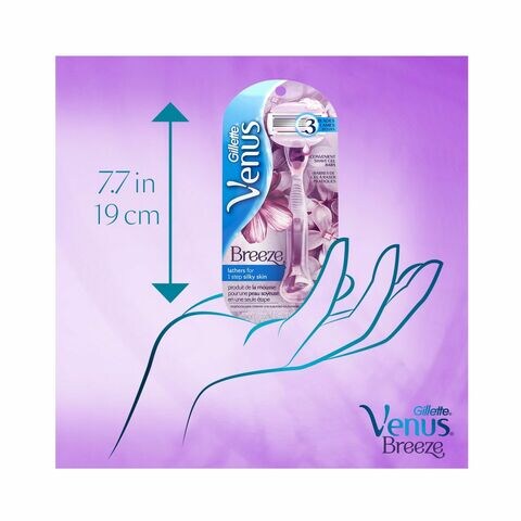 Gillette Venus Breeze Razor With Blade Refills 4 pcs