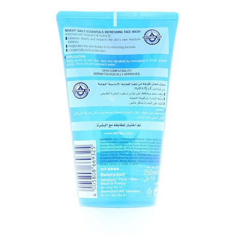 Nivea Daily Essentials Refreshing Face Wash 150 Ml