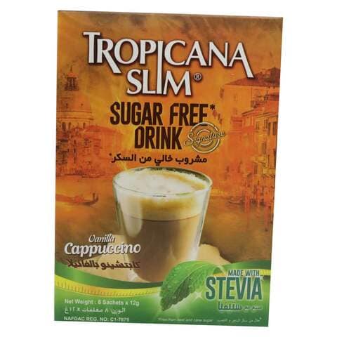 Tropicana Slim Sugar-Free Drink Cappucino With Stevia 8 Sachets