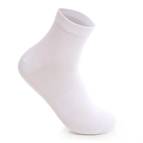 Plain Half Ankle Socks For Men - White Online | Carrefour Egypt