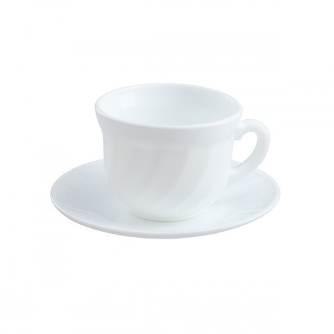 Manal Cup &amp; Saucer 22CL 6 Cup White