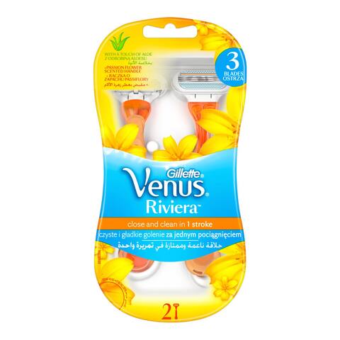 Gillette Venus Riviera Disposable Razor Multicolour 2 count