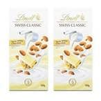 Buy Lindt Swiss Classic Almond White Chocolate Bar 100gx2 in UAE