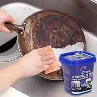 Oven &amp; Cookware Cleaner Stainless Steel Cleaning Paste Remove Stains from Pots Pans Multi-Purpose Cleaner &amp; Polish Removes Household Clean Universal Cleaning Paste for Removing Rust