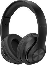 Lazor Jazz+ EA205 Wireless Foldable Headphones With 6 Types Of EQ sound Effects, Build In TF Card Reader, FM Radio, AUX, BT v5.0, Up To 6hrs, Black
