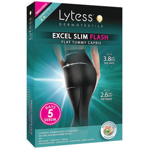 Lytess EXCEL SLIM FLASH Flat Tummy Capris Black, S/M