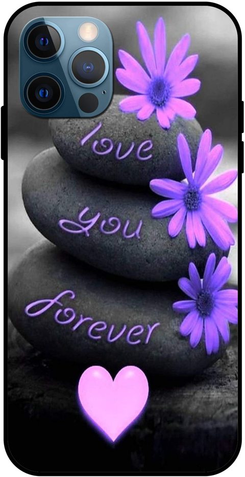 Theodor - Apple iPhone 12 Pro Case Love You Forever Flexible Silicone Cover