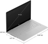 HP Pavilion x360 14&quot; FHD Touchscreen 2-in-1 Laptop - Intel 12th Generation Core i5, 8GB RAM 512GB SSD, Backlit Keyboard, Fingerprint Reader, Windows 11 Home, Natural Silver, ABYS Mouse Pad