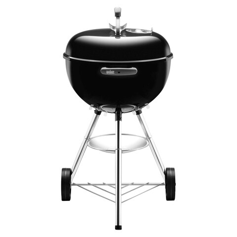 Weber Compact Kettle Charcoal Grill Barbecue, 57cm, BBQ Grill with Lid  Cover, Stand & Wheels