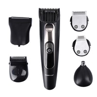 Olsenmark Professional Grooming Set, 12 In 1 - Cord/Cordless Operation - 60 Minutes Working - Shaver, Body Groomer, Clipper (T-Blade), Beard Trimmer (U-blade), Precision Trimmer - LED Display