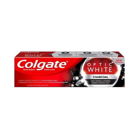 Colgate Optic White Charcoal Toothpaste Black 75ml