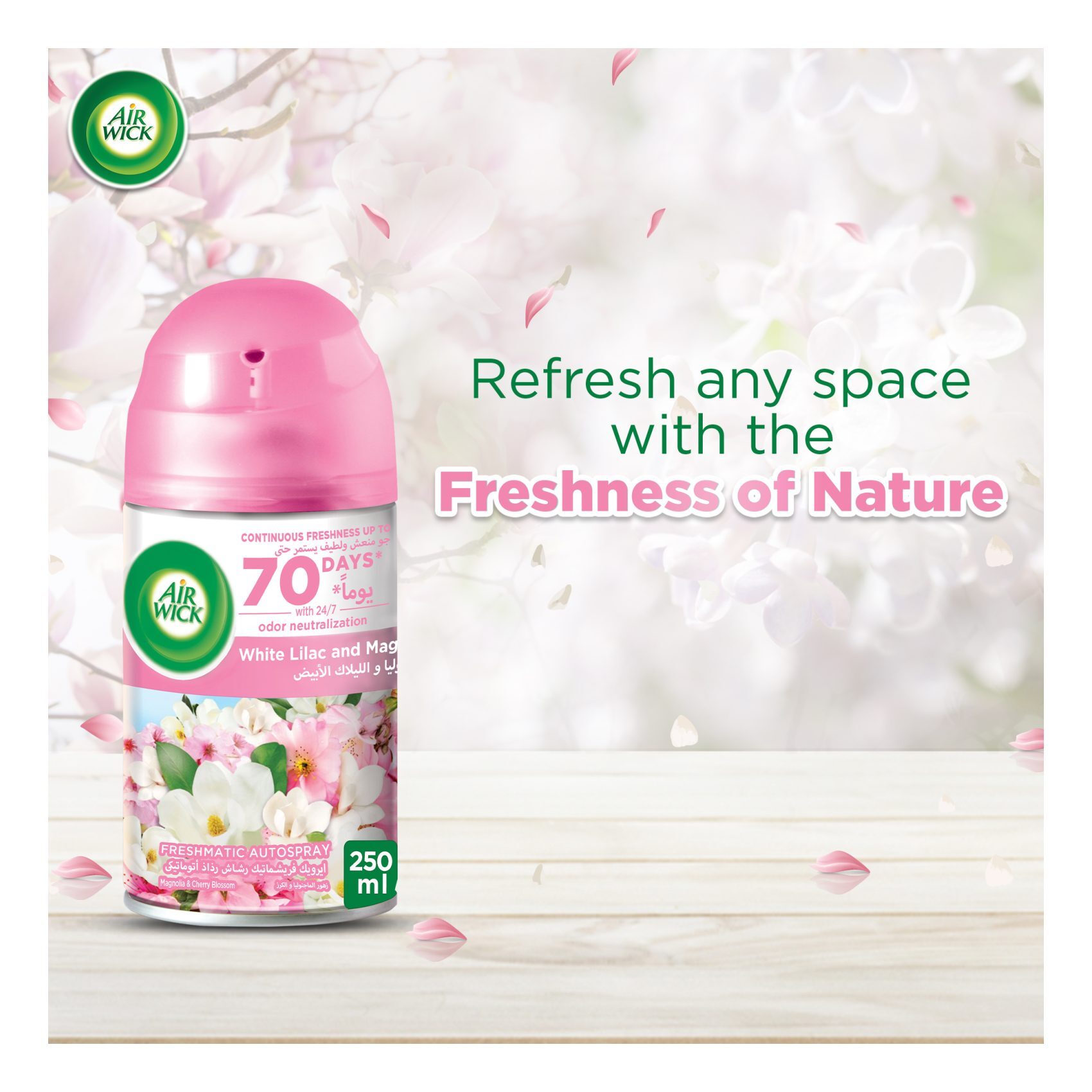  AIR-WICK FRESHMATIC ambientador recambio #magnolia 8.5 fl oz :  Salud y Hogar