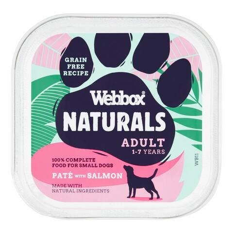Webbox Natural Pate Salmon Dog Food 150g