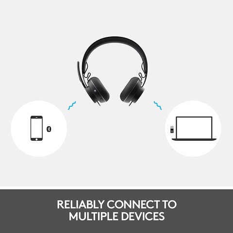 Buy Logitech Zone Wireless Bluetooth Headset Graphite Online