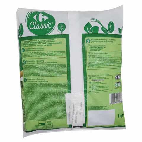 Carrefour Classic Chopped Spinach With Fresh Cream 1kg