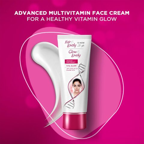 Fair &amp; Lovely Face Cream with VitaGlow Advanced Multi Vitamin for Glowing Skin 100g