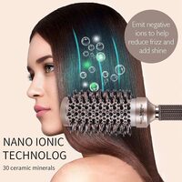 4 Pieces Nano Ionic Hairbrush Round Brush for Hair Styling, Nano Thermal Ceramic &amp; Ionic Tech Hair Brush Bristles for Blow Drying, Straightening, Shiny Hair, Wavy (25mm, 32mm, 45mm, 53mm)