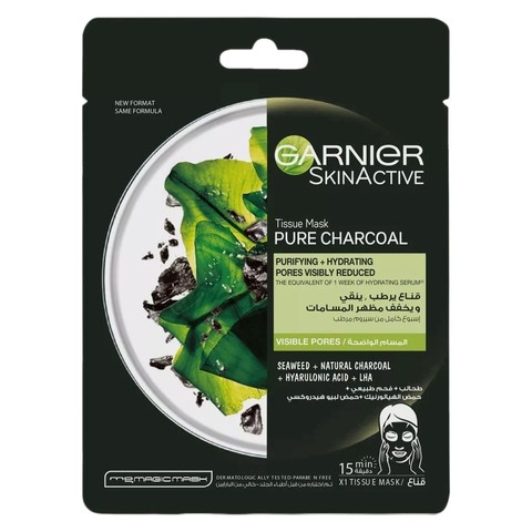 Garnier SkinActive Pure Charcoal Tissue Mask White