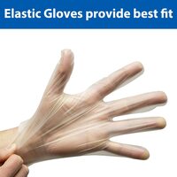 Volarium Rubber Gloves Disposable Latex Free: Clear Vinyl Gloves For Cleaning, Cooking, Hair Coloring, Dishwashing, Food Handling And Food Service, Allergy Free Plastic Gloves Small (Box Of 100)