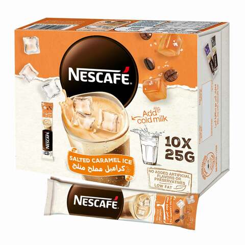 Nescafe Salted Caramel Ice 25g Pack of 10