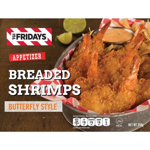 TGI Friday&#39;s Breaded Shrimps Butterfly Style 250g