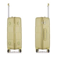 Senator Hard Case Suitcase Trolley Luggage Set of 3 For Unisex ABS Lightweight Travel Bag with 4 Spinner Wheels KH1075 Tea Green
