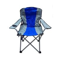HEXAR Heavy Duty Folding Beach Chair Foldable Camping Chair with Carry Bag for Adult, Lightweight Folding Camping Chair for Outdoor Camp Beach Travel Picnic Hiking - Large (BLUE)