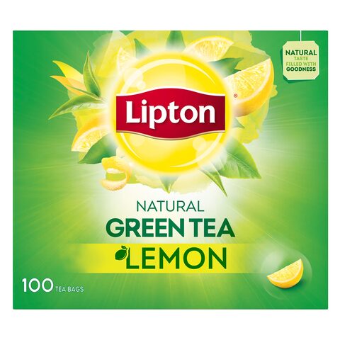 اشتري ليبتون أكياس شاي الليمون الأخضر 100 كيس في السعودية