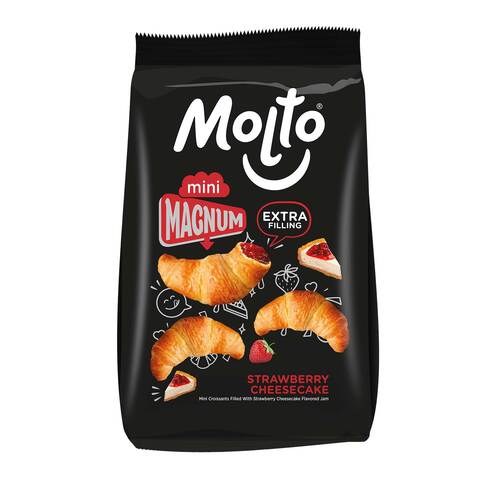 Buy Molto Mini Magnum Strawberry and Cheesecake Croissant - 70 gram in Egypt