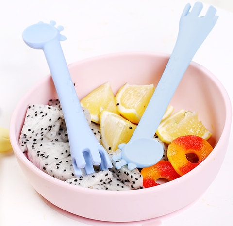 Star Babies Unbreakable Spoon and Fork Baby Feeding Training, Blue
