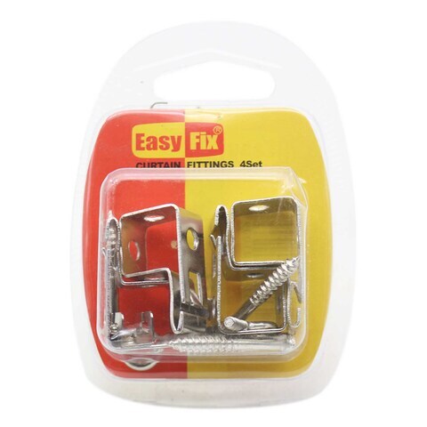Easy Fix DIY Curtain Fittings Set 4 Pieces