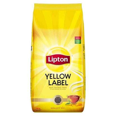 شاي ليبتون أسود بالعلامة الصفراء 1.6 كجم