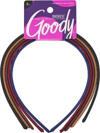 Goody Ouchless Classic Headband, 5 Count, Assorted Colors, For All Hair Types, Beautiful Design For Instant Style, Pain-Free Hair Accessories For Women, Men, Boys, And Girls