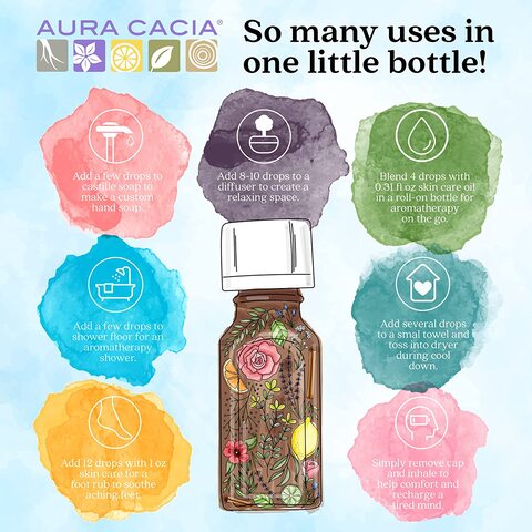 Aura Cacia Essential Oil, Comforting, Geranium - 0.5 fl oz